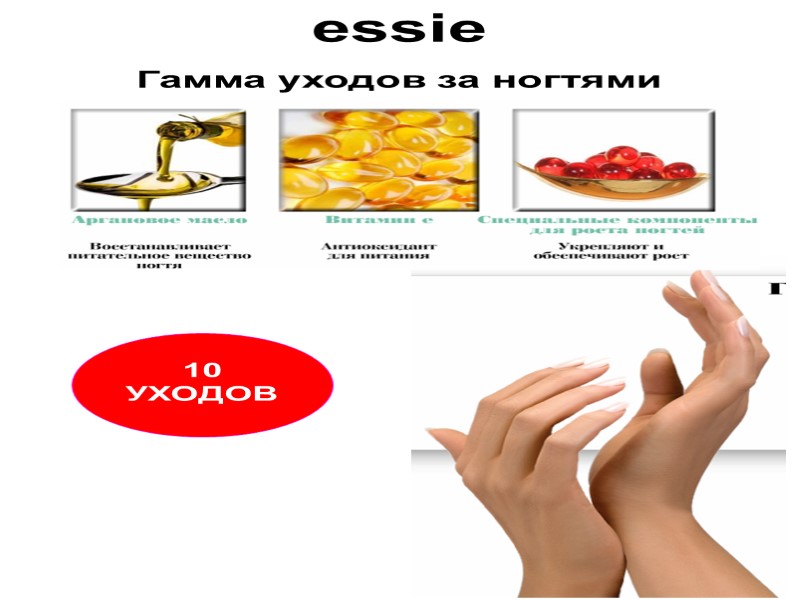 essie  Гамма уходов за ногтями